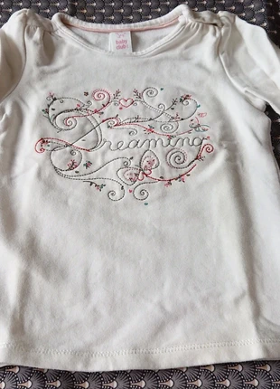 Sweat-shirt epais blanc cassé et broderies 86 cm. , merk: Baby Club, staat: Heel goed, maat: 12-18 maanden / 80 cm, € 1,00, € 1,75 inclusief Kopersbescherming