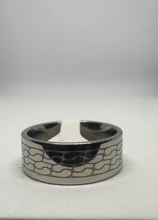 Bague acier inoxydable motif cellulaire organique, état: Neuf sans étiquette, taille: 19 mm, 3,30 €, 4,17 € Protection acheteurs (Pro) incluse