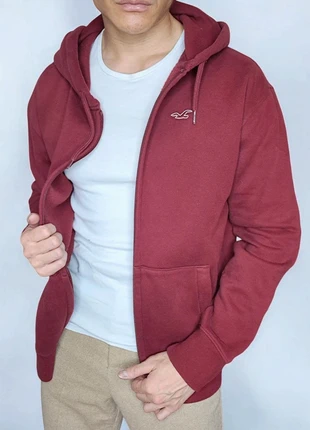 Veste Hoodie Gilet zippé Hollister Must-Have bordeaux - Taille M, brand: Hollister, condizioni: Ottime, taglia: M, €20.00, €21.70 include la Protezione acquisti
