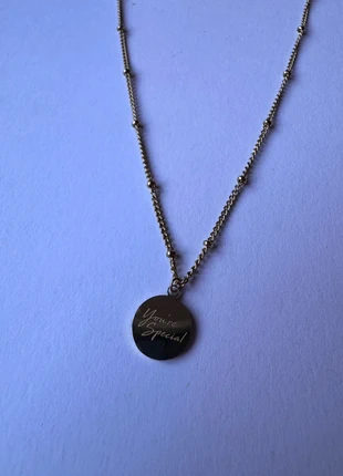 Ketting met leuke tekst Stainless steel goud, merk: Boutiek, staat: Heel goed, € 5,00, € 5,95 inclusief Kopersbescherming