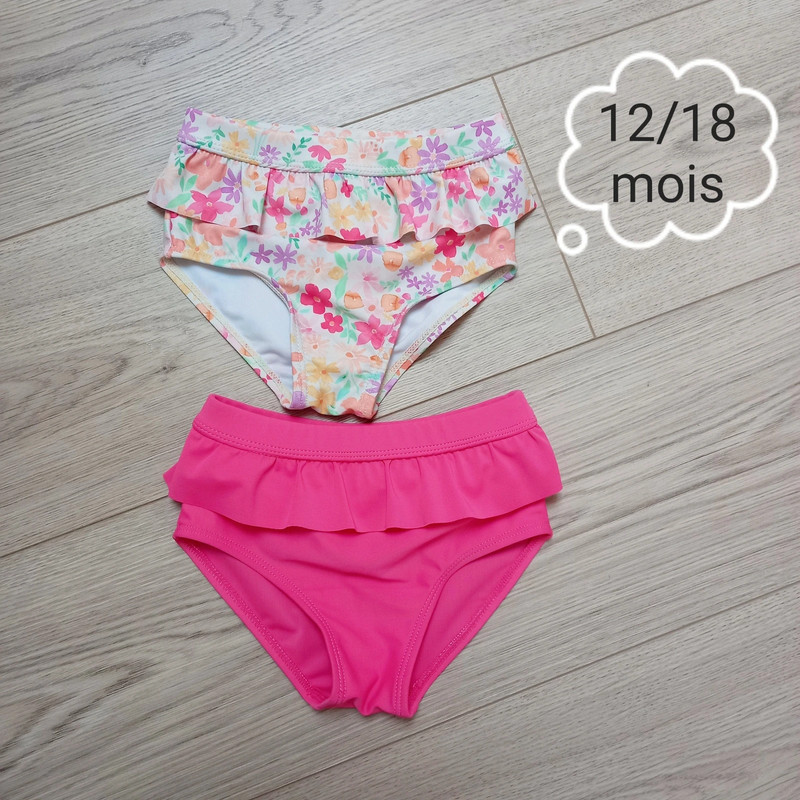 Lot 2 bas de maillot de bain 12/18 mois Primark 1