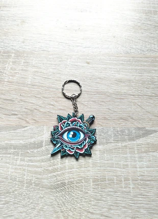 Porte clé œil avec poignard et fleurs style tatouage old school, marke: Tatouage, zustand: Neu, 8,00 €, 9,10 € beinhaltet Vinted-Käuferschutz Pro