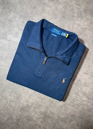Half zip 1/4 zip col camionneur Ralph Lauren | Taille XL | Bleu marine | QR code | Logo premium, marque: Ralph Lauren, état: Très bon état, taille: XL, 64,10 €, 68,01 € Protection acheteurs incluse