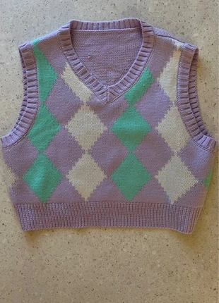 Pull court sans manche à carreaux , marca: Shein, estado: Nuevo sin etiquetas, tamaño: S / 36 / 8, 4,50 €, 5,43 € Protección al comprador incluida