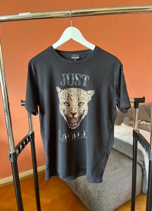 Mannen Just Cavalli t-shirt met print tijger, merk: Just Cavalli, staat: Heel goed, maat: L, € 5,00, € 5,95 inclusief Kopersbescherming