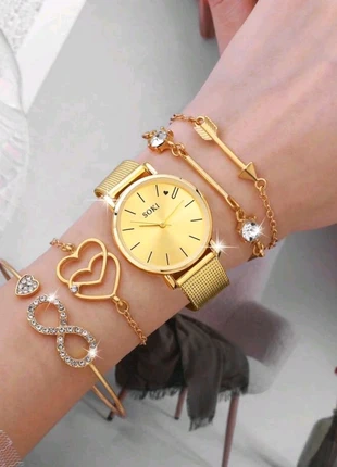 montre et bracelets femme doré en acier inoxydable, marke: soki, zustand: Neu, 12,00 €, 13,30 € inklusive Vinted-Käuferschutz