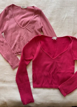 Lot hauts manches longues femme rose, marke: Zara, zustand: Sehr gut, größe: M / 38 / 10, 6,00 €, 7,00 € inklusive Vinted-Käuferschutz