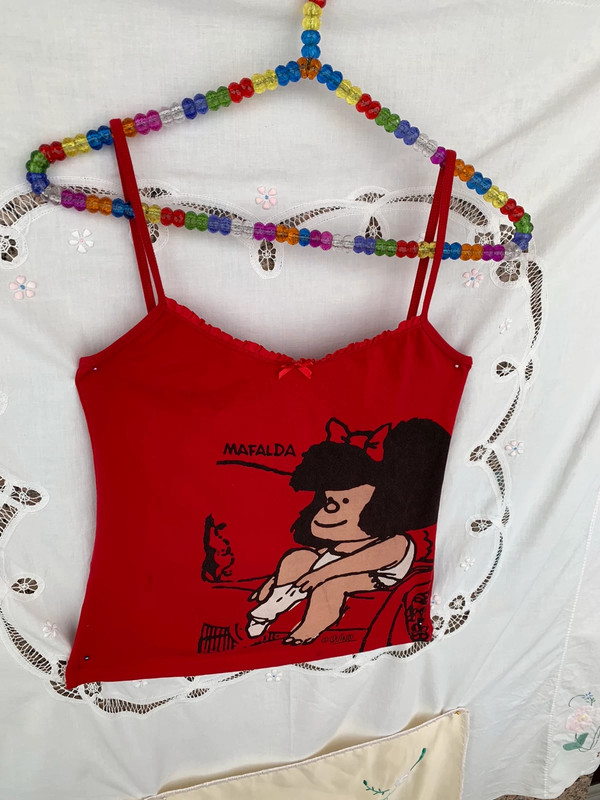 Sala Impresionismo cebolla Divertida camiseta de tirantes de Mafalda Oysho - Vinted