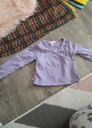 T shirt manche longue cache cœur 12 mois, brand: Obaïbi, condition: Very good, size: 9-12 months / 74 cm, €1.00, €1.75 includes Buyer Protection