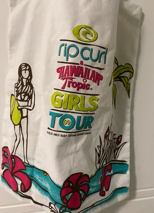 Tote bag neuf en coton blanc Hawaii tropic Rip Curl, merk: Rip Curl, staat: Nieuw zonder prijskaartje, € 9,00, € 10,15 inclusief Kopersbescherming