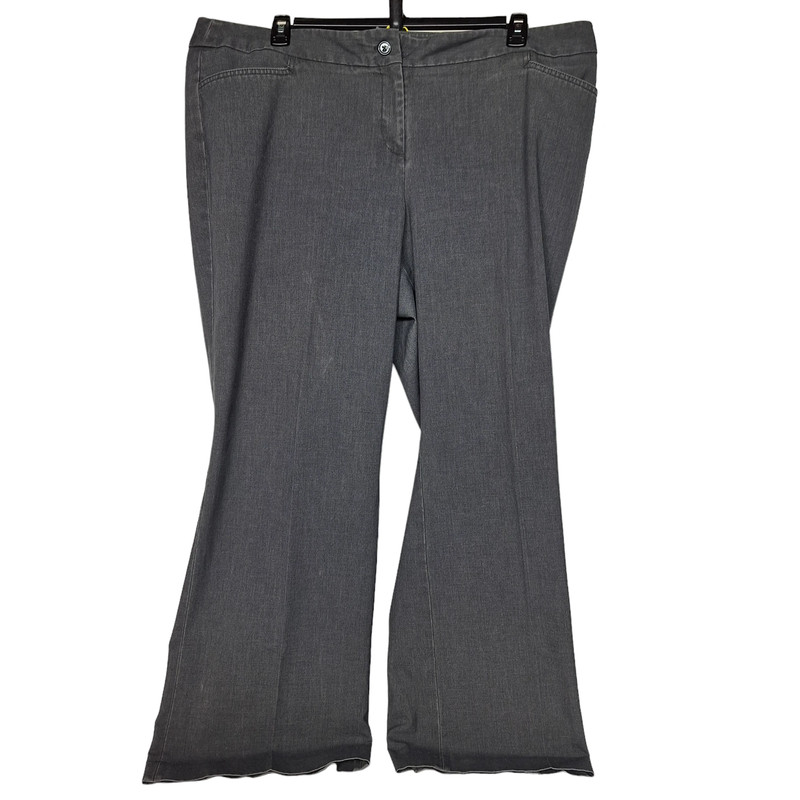 Lane Bryant Women's Dress Pants Boot Cut Size 20 Average Solid Gray Business 2
