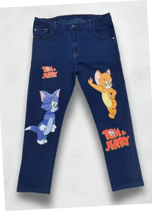Jean vintage Claudi personnalisé Tom & Jerry, 50, M/L, marke: Vintage Dressing, zustand: Sehr gut, größe: M / 38 / 10, 7,90 €, 9,00 € inklusive Vinted-Käuferschutz