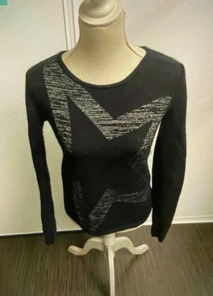Pull noir motif étoile Sud Express TM, brand: SUD Express, condition: Very good, size: M / 38 / 10, €6.50, €7.53 includes Buyer Protection