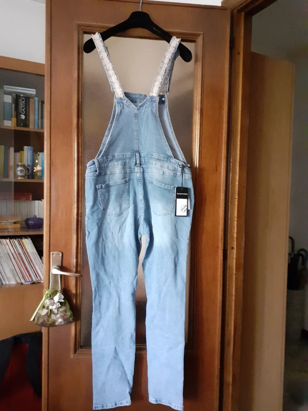 Salopette di jeans tg.XL