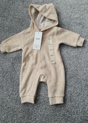 Newborn boy or girl all in one sleepsuit with hood  by M&S, brand: Marks & Spencer, condition: New with tags, size: Newborns / 44 cm, £4.00, £4.62 includes Buyer Protection