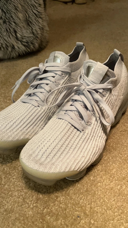 Nike Vapormax flyknit 3 Triple White Vinted