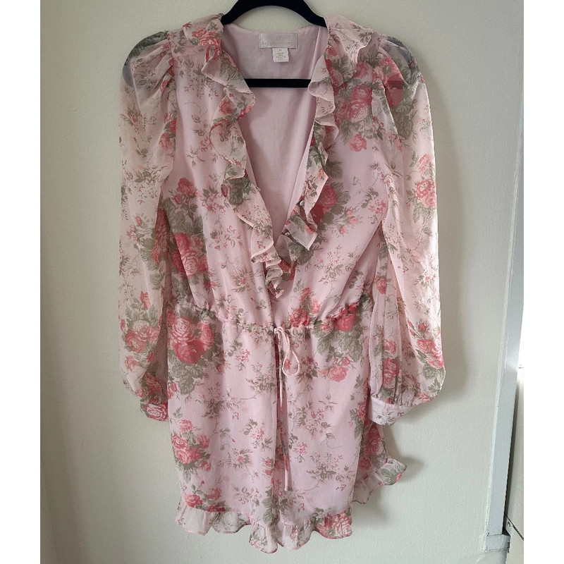 Rachel Parcell Romper in Pink Floral 1