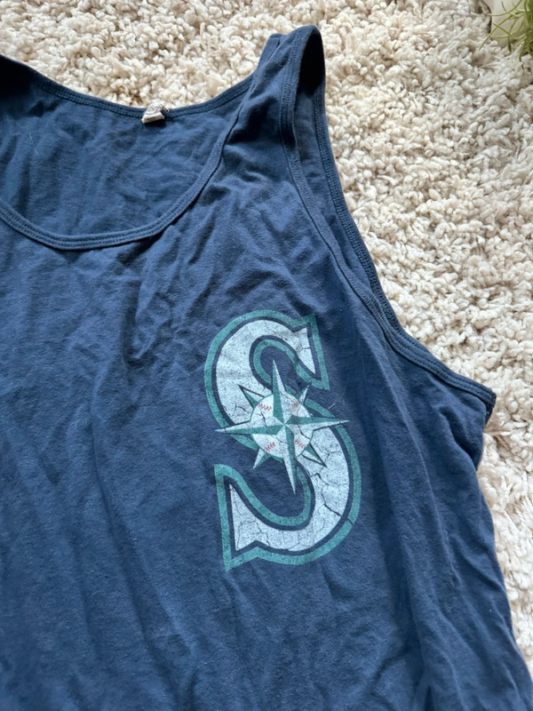 Seattle mariners USA flag baseball womens tank top sporting events. Size large 4