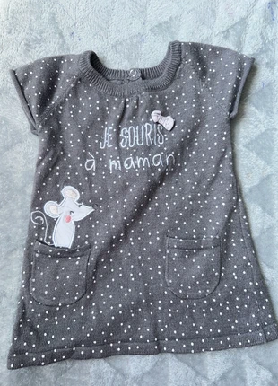 Petite robe, marca: Gémo, estado: Muito bom, tamanho: 6-9 meses / 68 cm, €2.00, €2.80 inclui Proteção do Comprador