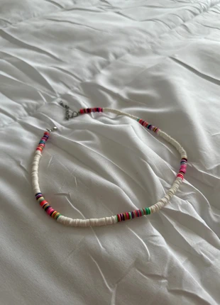 Collier Zoulou blanc et rose, brand: Mon Petit Bikini, condition: New without tags, €5.00, €5.95 includes Buyer Protection