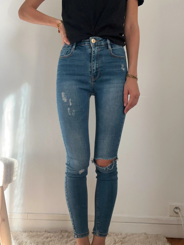 Jean skinny troué Stradivarius