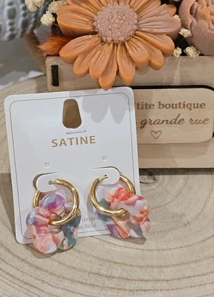 Boucles d'oreilles, brand: Satine, condizioni: Ottime, €12.00, €13.30 include la Protezione acquisti Pro