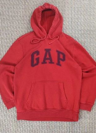 Vintage Red Gap Hoodie Embroidered Spellout Logo, brand: GAP, condition: Very good, size: M, €35.00, €37.45 includes Buyer Protection