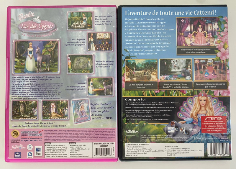 Barbie - Coffret : Casse-Noisette + Raiponce + Le Lac des cygnes +