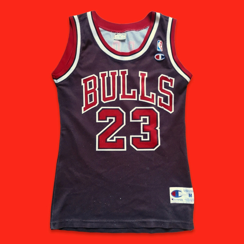 Chicago Bulls Michael Jordan 23 Champion Jersey Vintage NBA