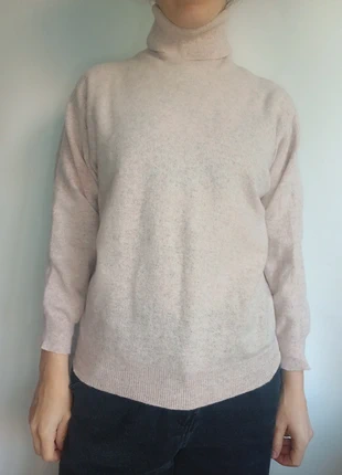 Pull col roulé rose pastel chine pure laine benetton, brand: United Colors of Benetton, condition: Very good, size: XS / 34 / 6, €22.00, €23.80 includes Buyer Protection Pro