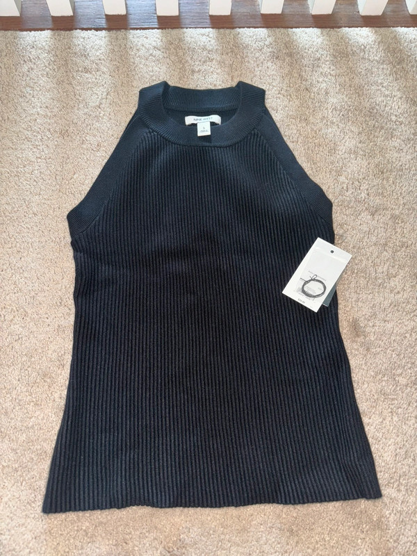 Nine West black small tank top NWT