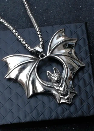 Alternative bat necklace Gothic style silver coloured, brand: Alternative, condition: Very good, £3.50, £4.38 includes Buyer Protection