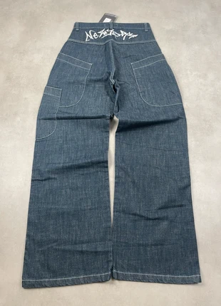 Jeans baggy pantalon large broek bleu brodé vintage dressing Y2K fashion rétro denim, marque: JNCO, état: Très bon état, taille: W30 | FR 40, 29,90 €, 32,10 € Protection acheteurs incluse