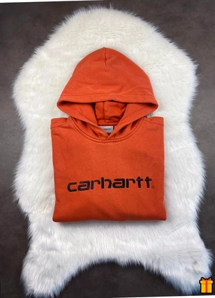 Pull à Capuche Carhatt Orange Logo brodé Noir - S Aucun défaut, marke: Carhartt, zustand: Sehr gut, größe: S, 35,00 €, 37,45 € inklusive Vinted-Käuferschutz