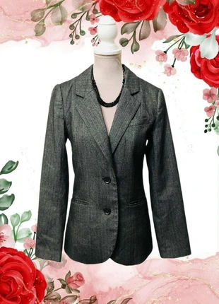 🩶🌹Veste chevron gris vintage 2000 Y2K S/36 Preppy retro fitted gray herringbone blazer🌹🩶, marke: y2k, zustand: Sehr gut, größe: S / 36 / 8, 18,00 €, 19,60 € beinhaltet Vinted-Käuferschutz Pro