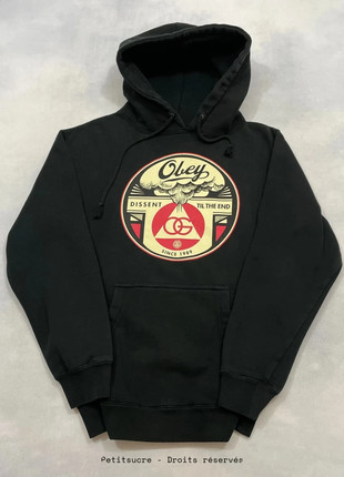 Pull Obey Noir Imprime Obey Dissident Homme coupe Large Hoodie Overisze - Taille S /554R, marque: Obey, état: Très bon état, taille: S, 49,00 €, 52,15 € Protection acheteurs (Pro) incluse