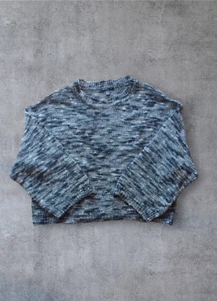 Pull gris et noir Mango - Manches longues, oversize - Taille M/38 Femme, marque: Mango, état: Très bon état, taille: M / 38 / 10, 4,00 €, 4,90 € Protection acheteurs incluse