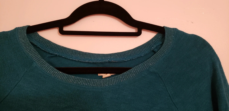 Teal light weight long sleeve tee 5