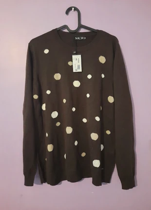 Pull neuf à pois, marque: MCR, état: Neuf avec étiquette, taille: 7XL / 54 / 26, 17,00 €, 18,55 € Protection acheteurs incluse