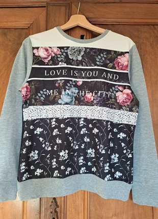 Sweat gris chiné, marca: Jennyfer, estado: Muy bueno, tamaño: M / 38 / 10, 4,00 €, 4,90 € Protección al comprador incluida