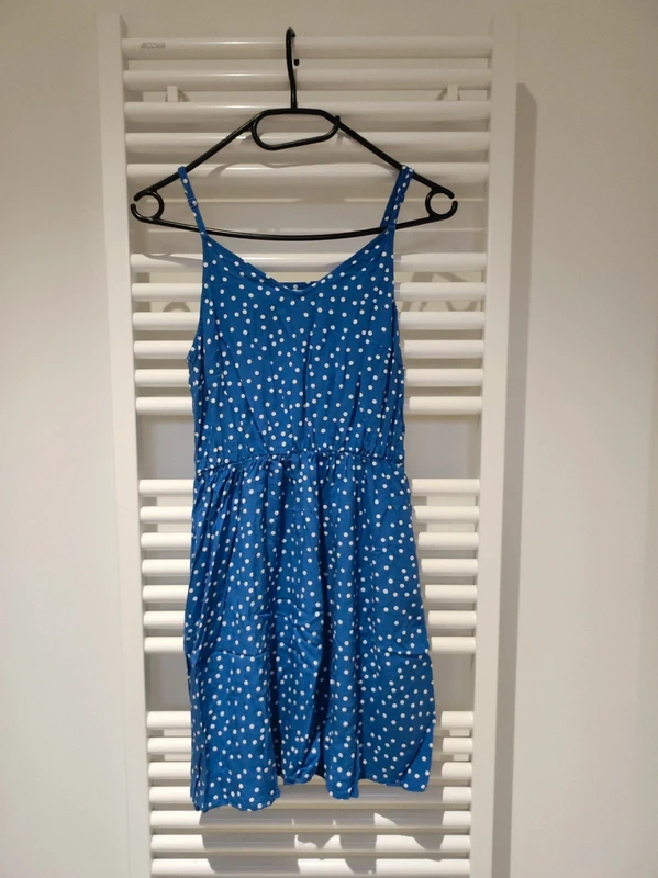 Robe bleue à pois XS Kiabi - photo numéro 2