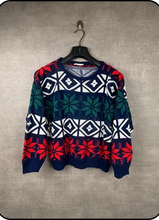 Pull tricolore à motifs géométriques style nordique taille M, brand: Vintage Dressing, condition: Very good, size: M / 38 / 10, €14.00, €15.40 includes Buyer Protection