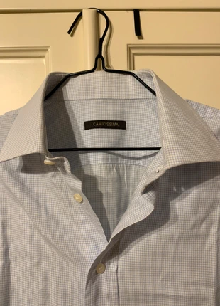 Comicissima uomo camicia a quadretti bianco e celeste taglia 41, marca: Camicissima, estado: Bom, tamanho: M, €4.00, €4.90 inclui Proteção do Comprador