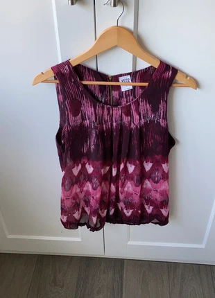 Hele mooie luchtige roze zonerblouse met leuke print, marca: Vero Moda, estado: Muito bom, tamanho: M / 38 / 10, €2.50, €3.33 inclui Proteção do Comprador