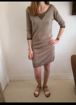 Robe en maille pailletée , brand: Biscote, condition: Very good, size: S / 36 / 8, €6.00, €7.00 includes Buyer Protection