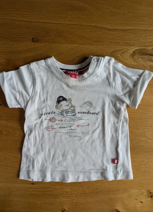 Weißes T-Shirt mit Bärchen -Print., brand: Kanz, condizioni: Buone, taglia: 6-9 mesi / 68 cm, €1.00, €1.75 include la Protezione acquisti