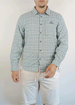 Chemise à carreaux vintage adidas année 2006 très bon état taille M homme turquoise blanc, marke: adidas, zustand: Sehr gut, größe: M, 18,61 €, 20,24 € inklusive Vinted-Käuferschutz