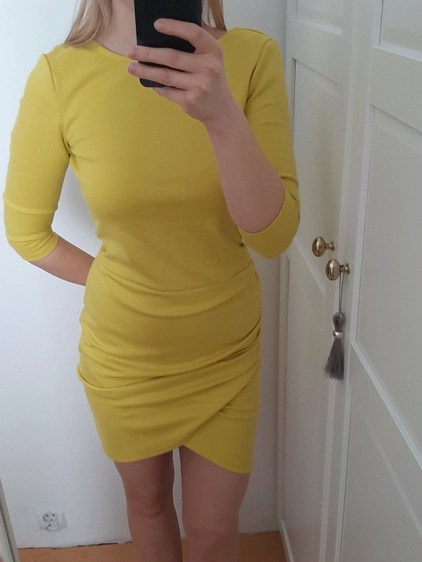 Limonkowa sukienka Top Secret - Vinted