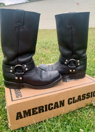 Bottes Go West-bottes moto cuir noir extérieur 100% cuir, brand: Go West, condition: Good, size: 42, €112.00, €118.30 includes Buyer Protection