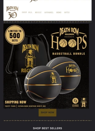 Ballon basket rare Death Row, marque: deathrow, état: Neuf avec étiquette, taille: Prématuré, jusqu'à 44cm, 125,00 €, 131,95 € Protection acheteurs incluse